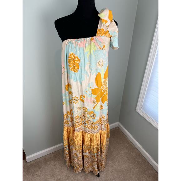 NWT Free People Cote D Azur Maxi Dress Ivory -XS - Picture 1 of 10